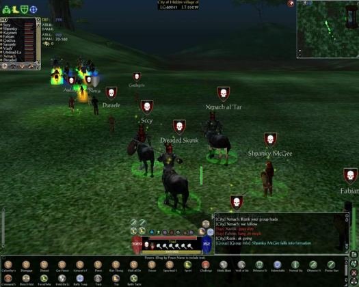 The Centaurs ride. Dreaded Skunk, Xenach al'Tar, Shpanky McGee and Fabian move in formation.