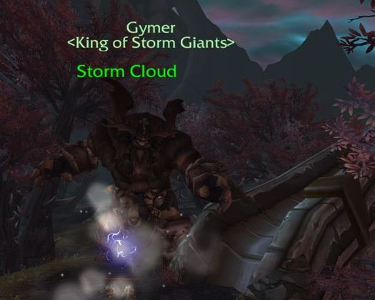 Gymer, King of Storm Giants, in Zul'Drak.